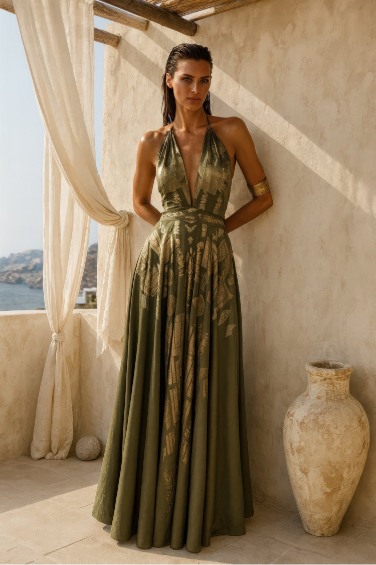 LYSSIA DRESS KHAKI
