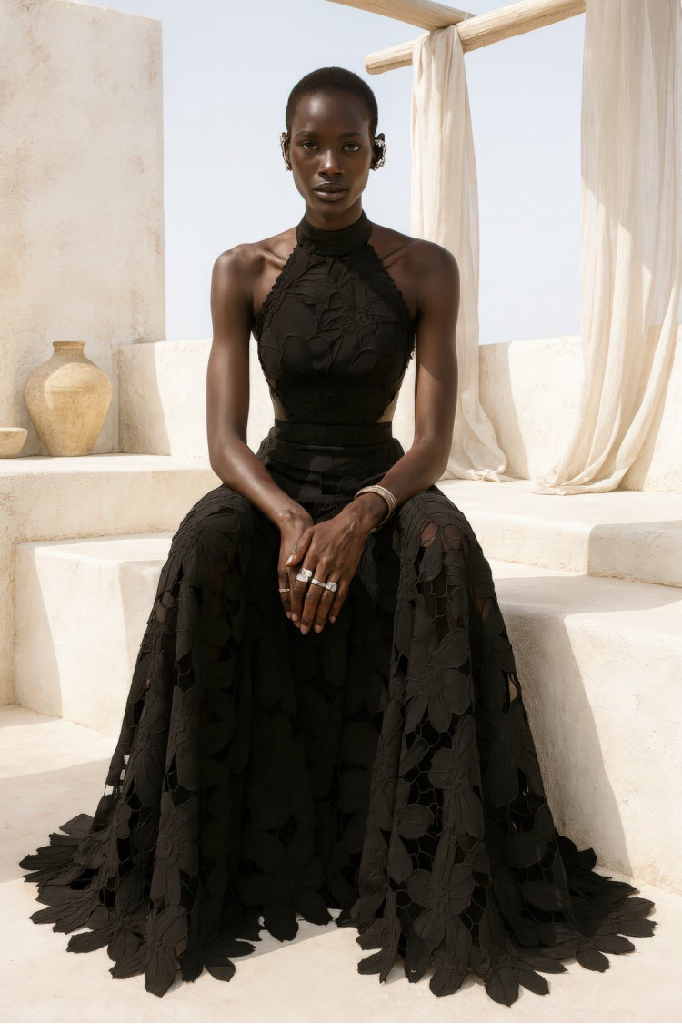 YVAINE DRESS BLACK